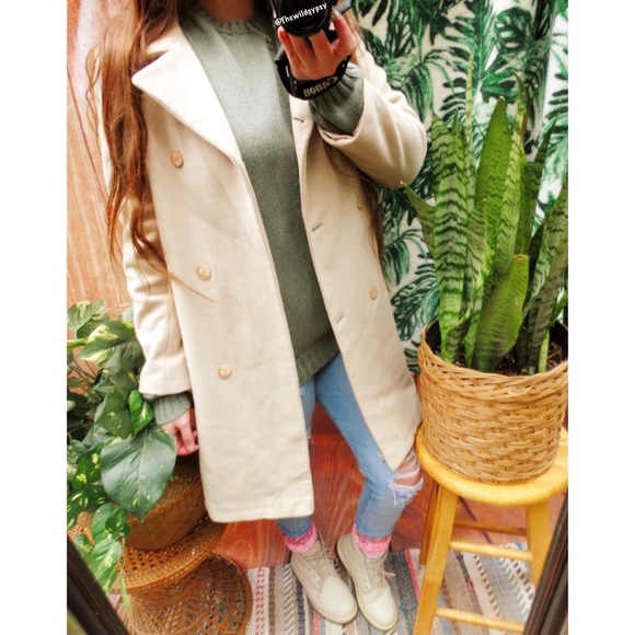 Vintage etam ultra warm thick cozy trench coat π - Picture 3 of 8